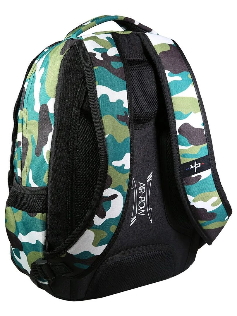 BODYPACK Sac à dos recyclé 3 compartiments 2 en 1 Camo Vert