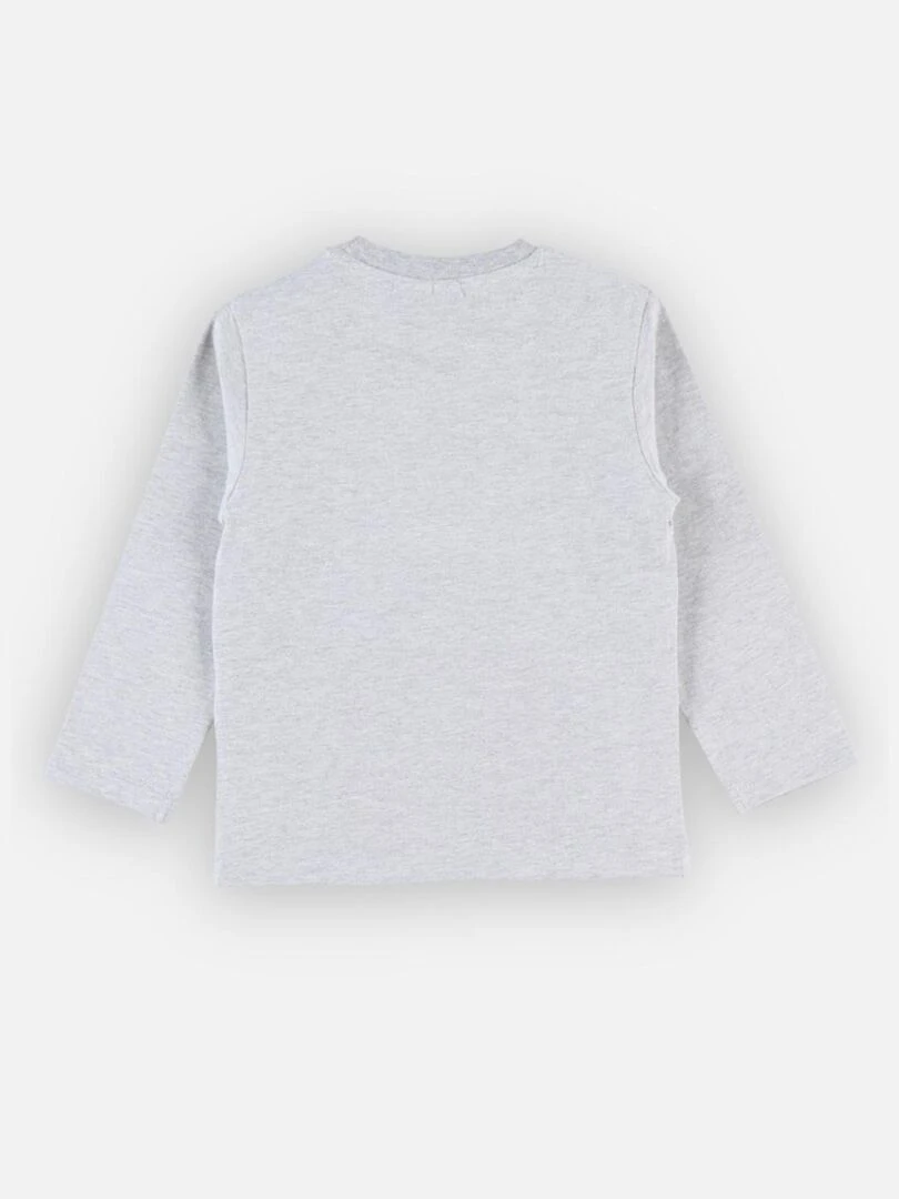T shirt longues manches Nouky  chiné   Noukie's   Gris