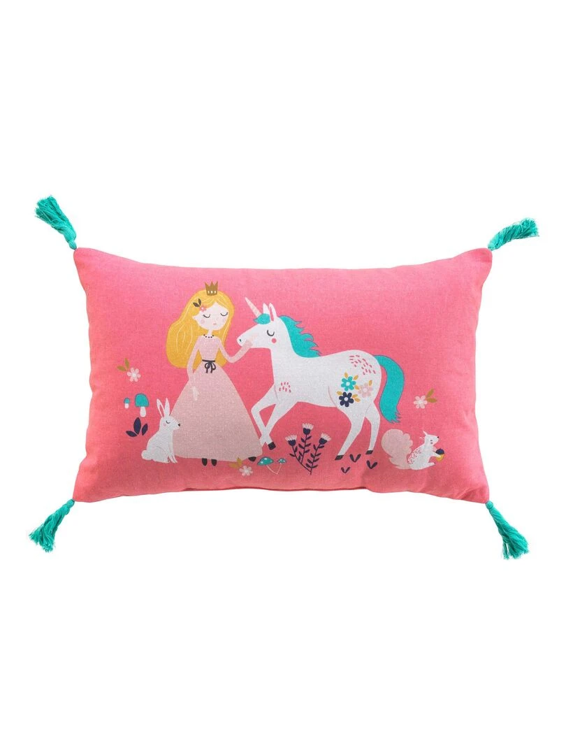 Coussin Collection Princesse licorne   Rose