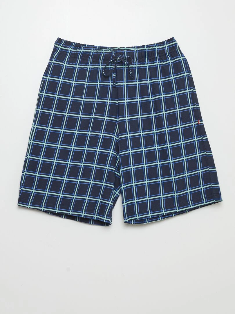 Ensemble pyjama short + t shirt   2 pièces   Bleu