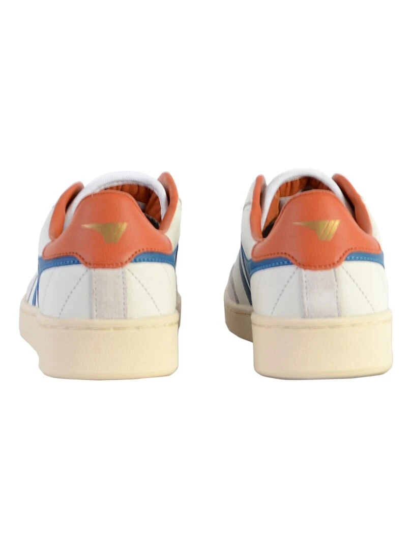 Basket Cuir Gola Contact Leather   Blanc Bleu