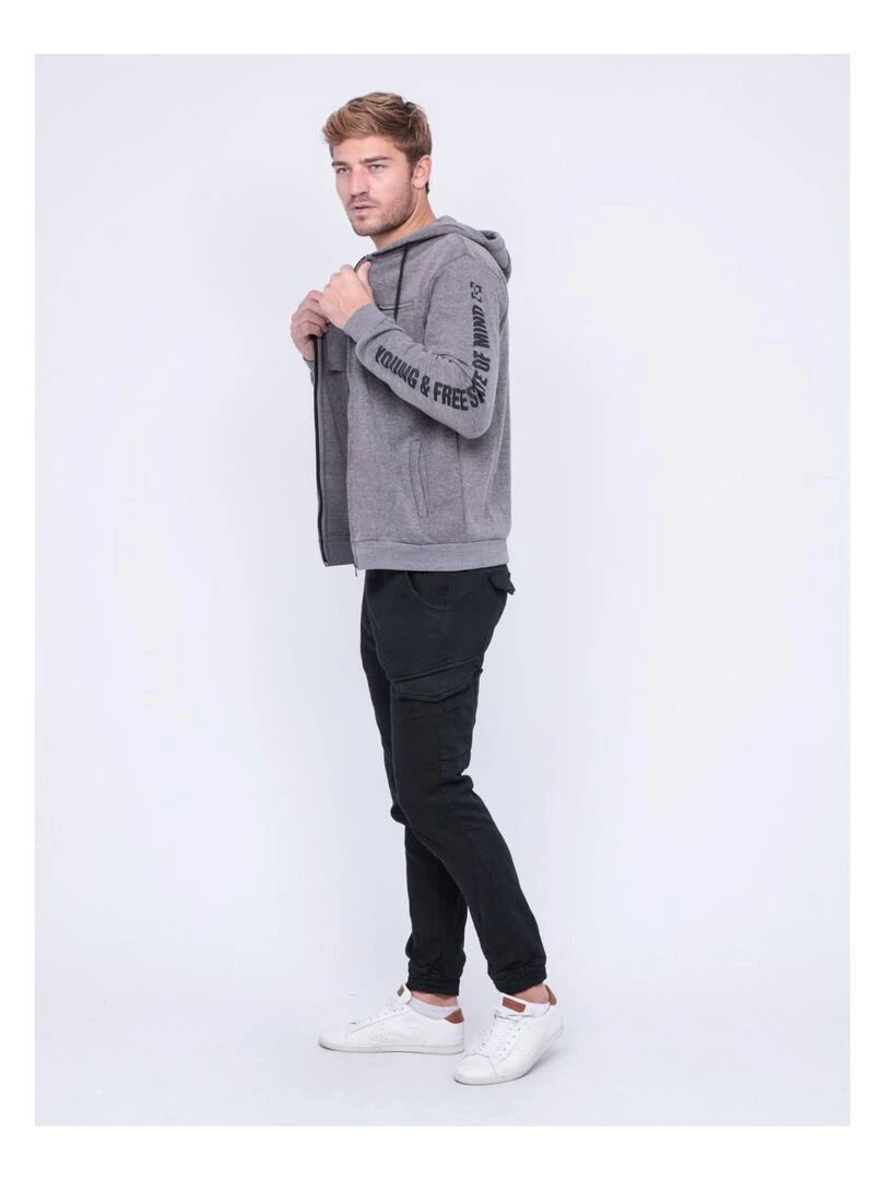 Gilet capuche WASTEN   Gris