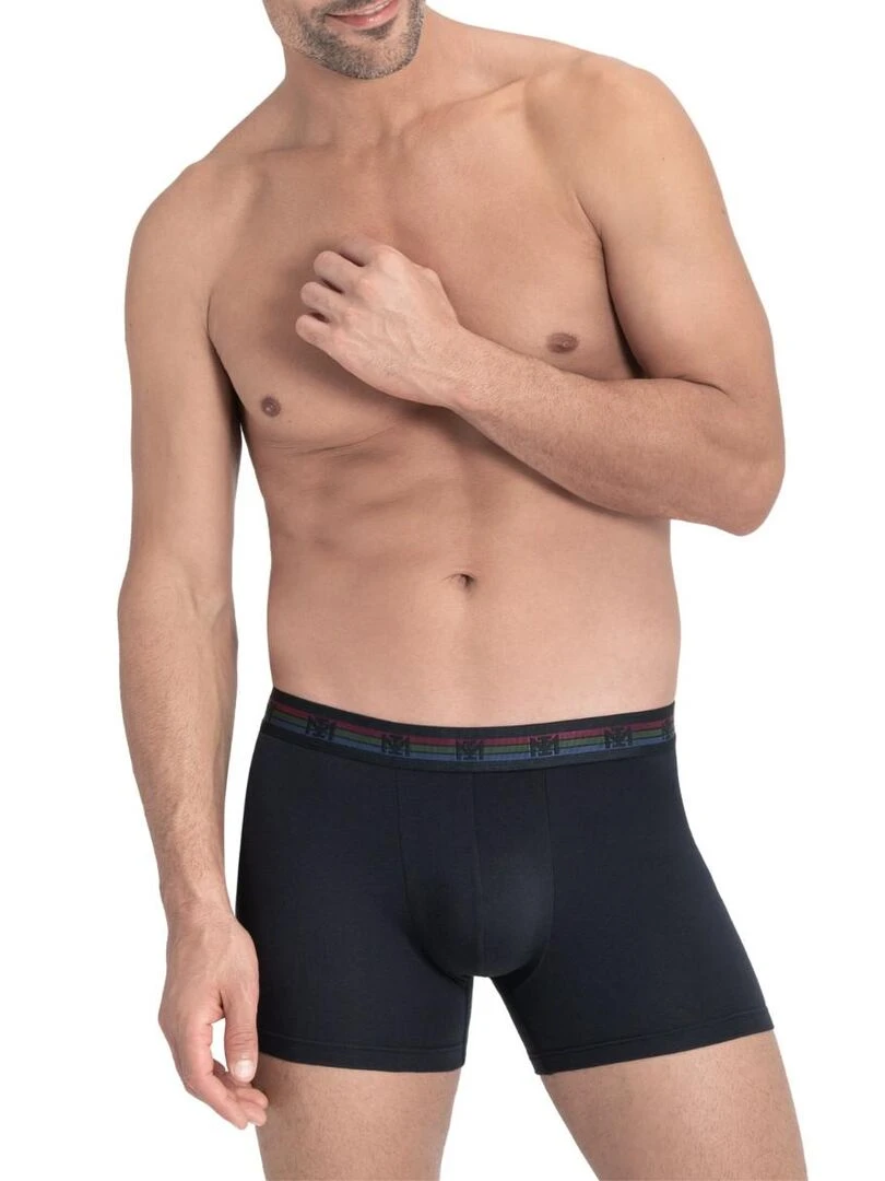 Pack de 2 boxers en coton Haruto   Gris