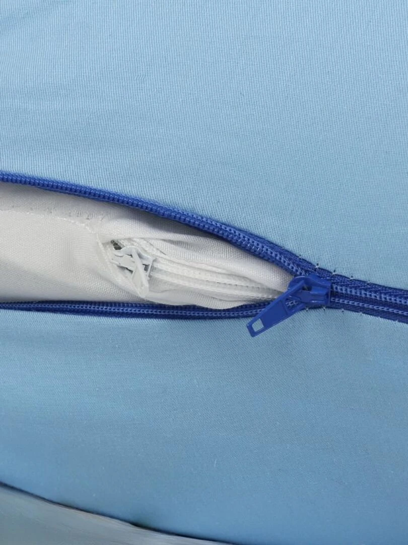 Coussin de Grossesse et d'Allaitement Coton 150x80cm   Déhoussable   Bananair   Bleu