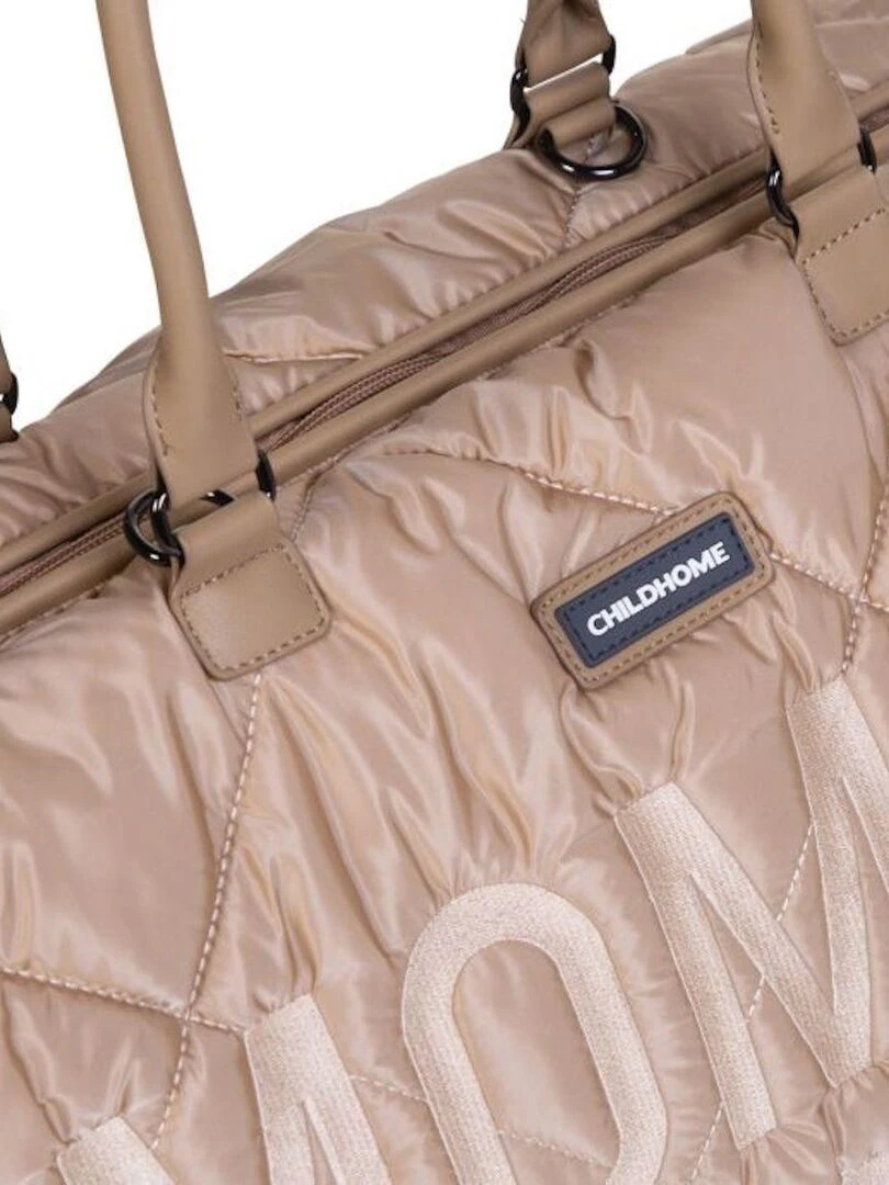 Sac à langer à anses Mommy bag matelassé beige   Beige