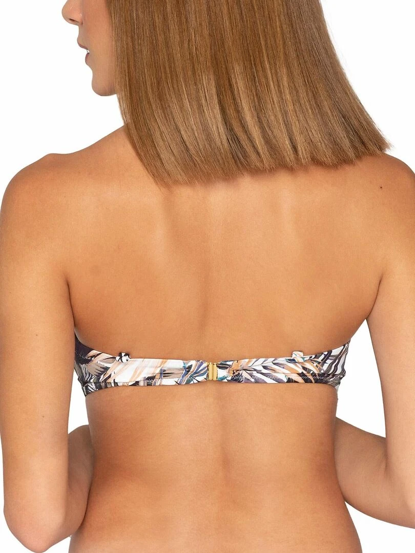 Haut maillot de bain bandeau préformé Tropic Blanc