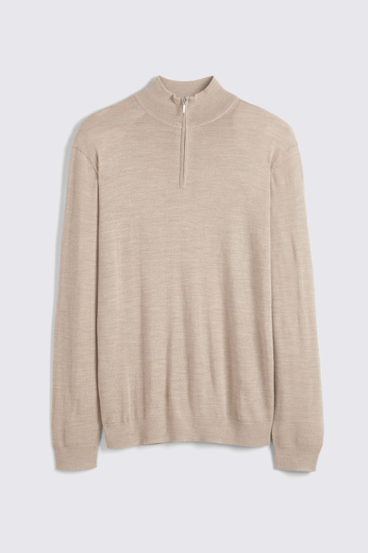 Dark Blue Merino Roll-Neck Jumper   Buy Online at Moss