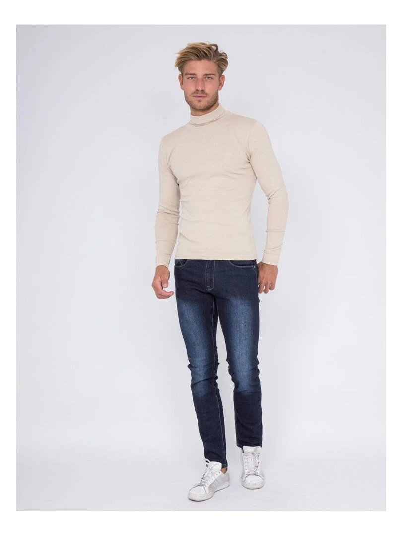 Sous pull pur coton WAREN   Beige