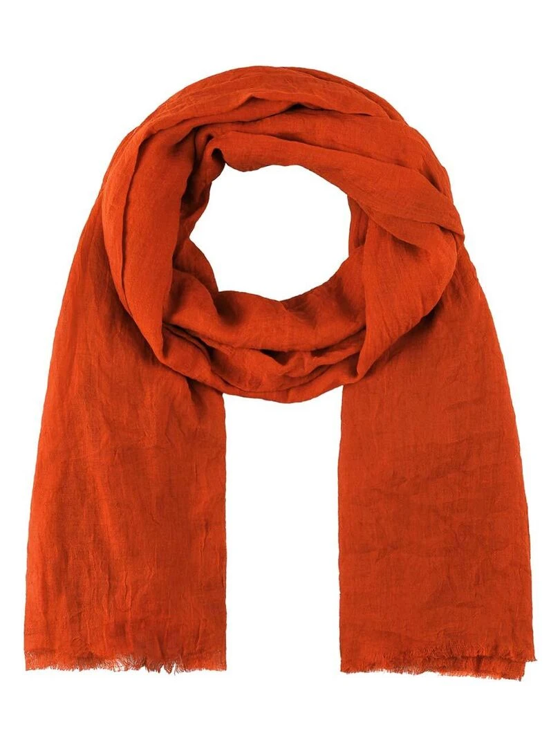 Chèche Froissé Touch Rouge brique