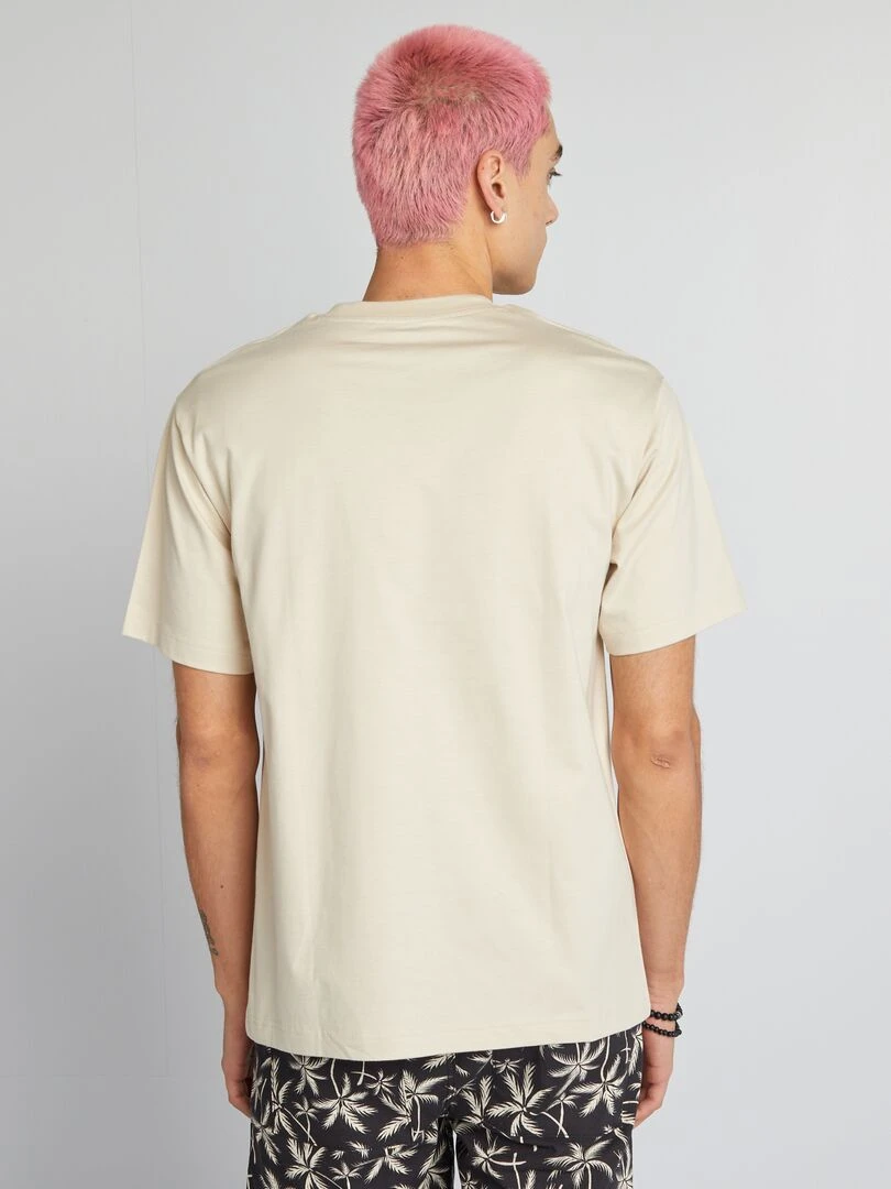 T shirt à manches courtes 'New York'   Beige