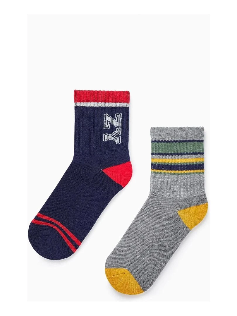 Lot de 2 Paires de Chaussettes de Sport pour Garçon ROYALS OFF DUTY Multicolore