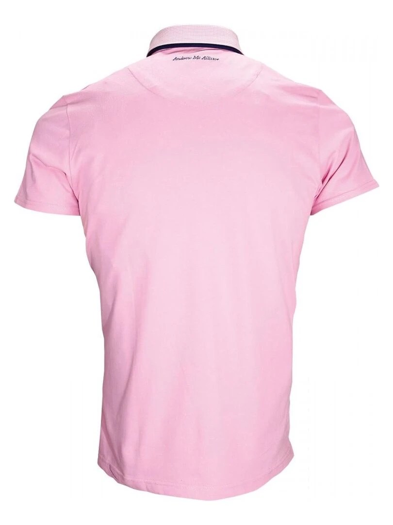 Polo double col JOHN Rose