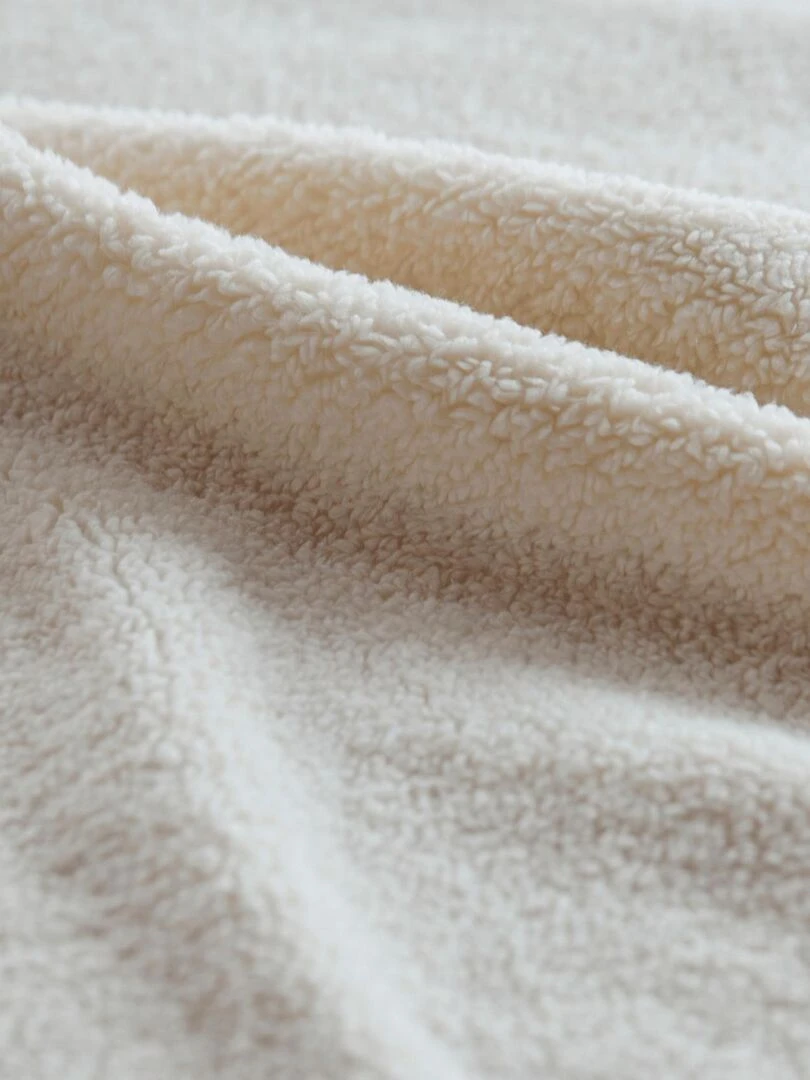Housse de coussin    Effet peau de mouton   Ecru