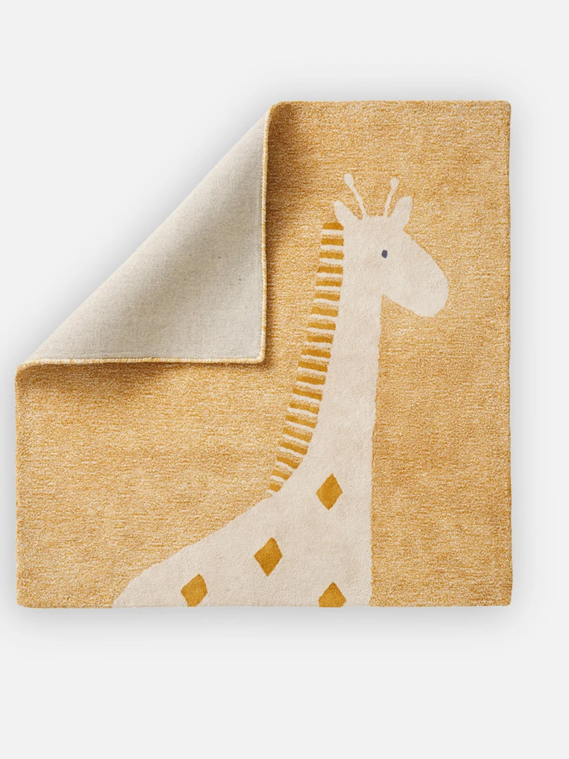 Tapis duveteux BIO  ocre   Jaune