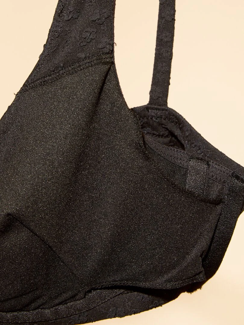 Soutien gorge de bain post opératoire   noir