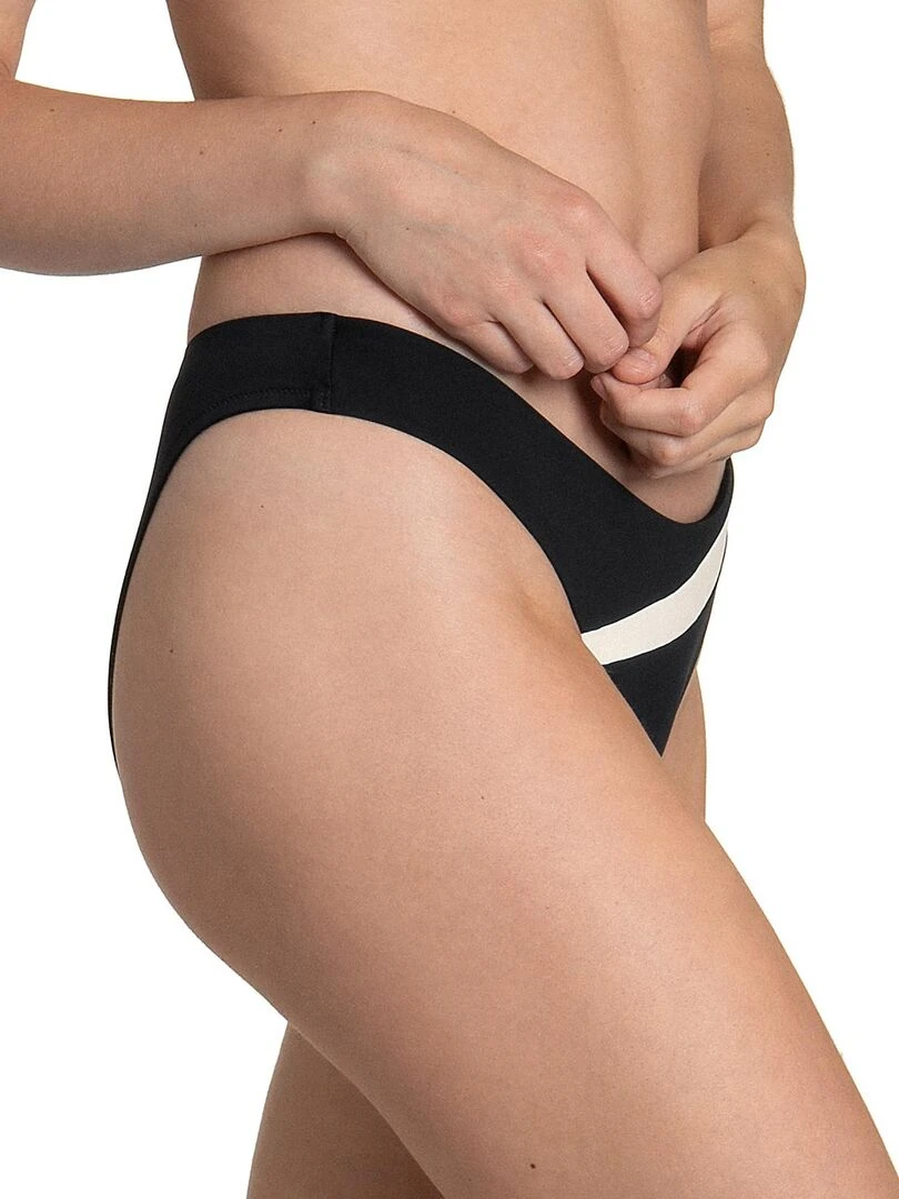 Bas maillot slip de bain échancré Guaraja noir   Noir