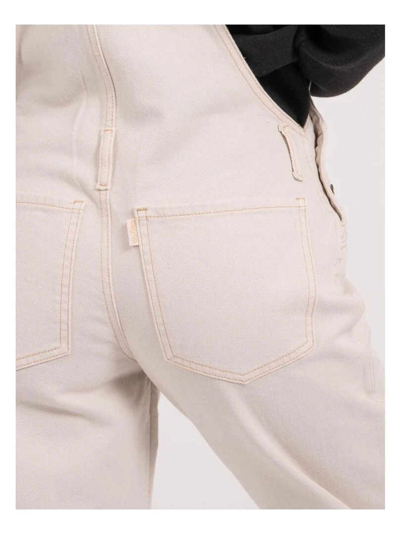 Salopette en denim ELVINE   Ecru