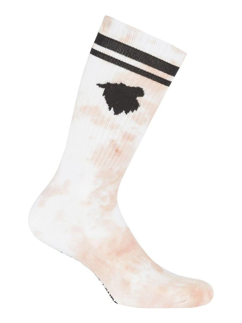 Lot de 2 paires de tennis uni et Tie and Dye Comme Des Loups   Orange