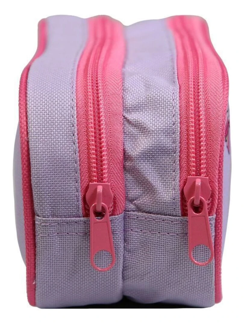 Trousse scolaire 2 compartiments Disney Minnie Violette Parme Bagtrotter   Violet