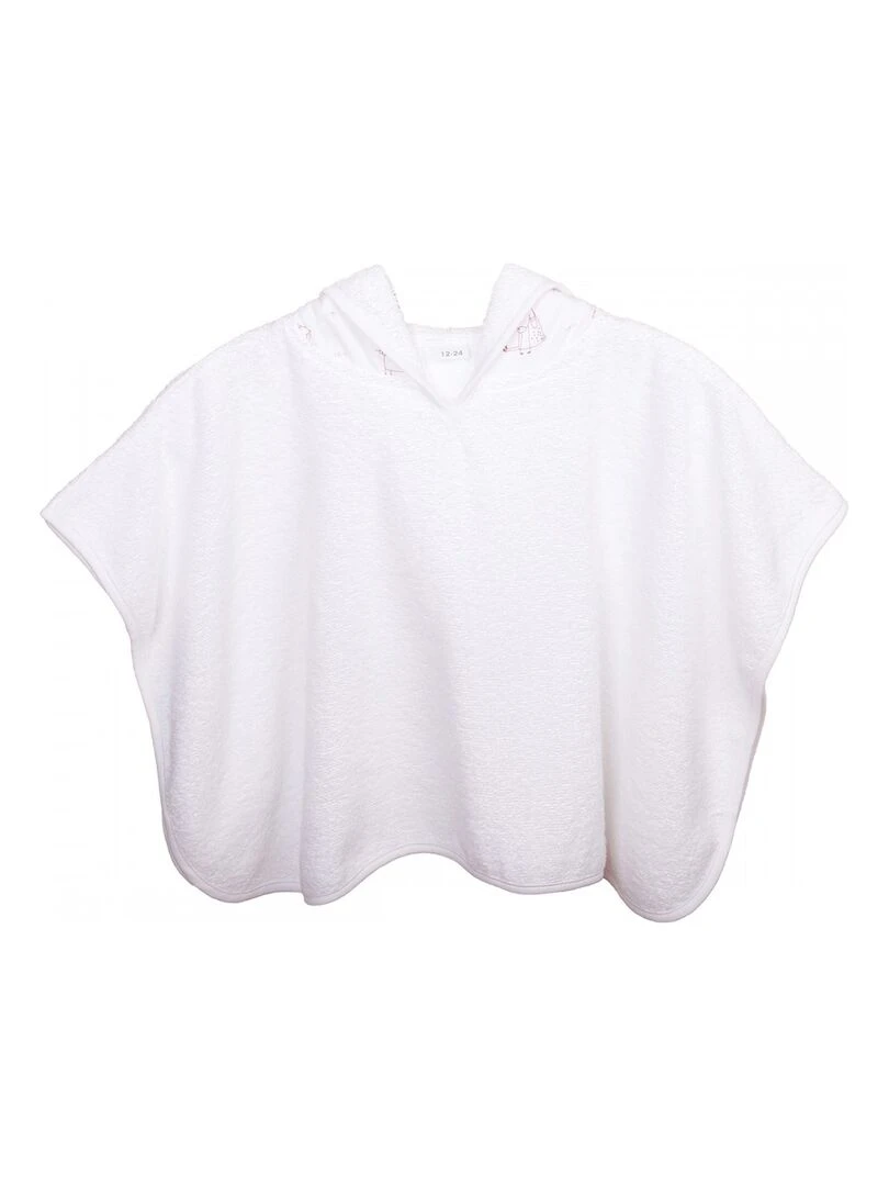 Blanc Avenue Bébé Poncho De Bain Rouge brique