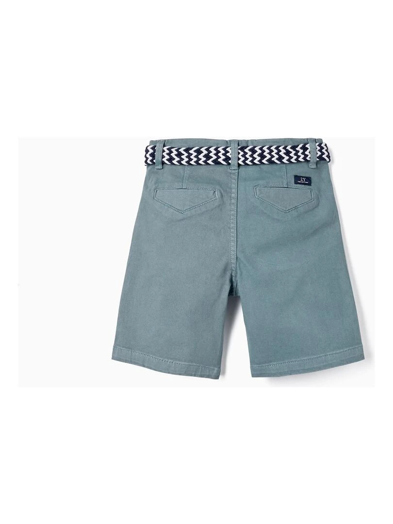Shorts Midi avec Ceinture pour Garçon ATLANTIC COMPANY Bleu