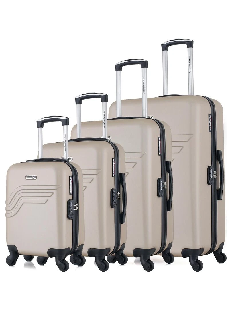 AMERICAN TRAVEL SET DE 4 QUEENS M Beige