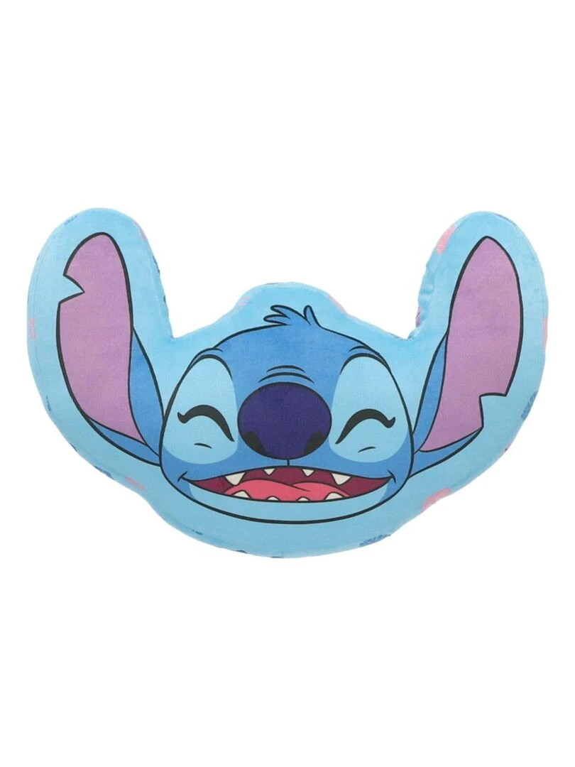 DISNEY Coussin 3D Stitch 100% Polyester Bleu Bleu