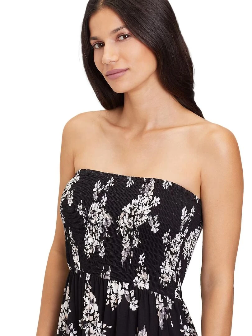Robe de plage bustier Jasmin   Noir