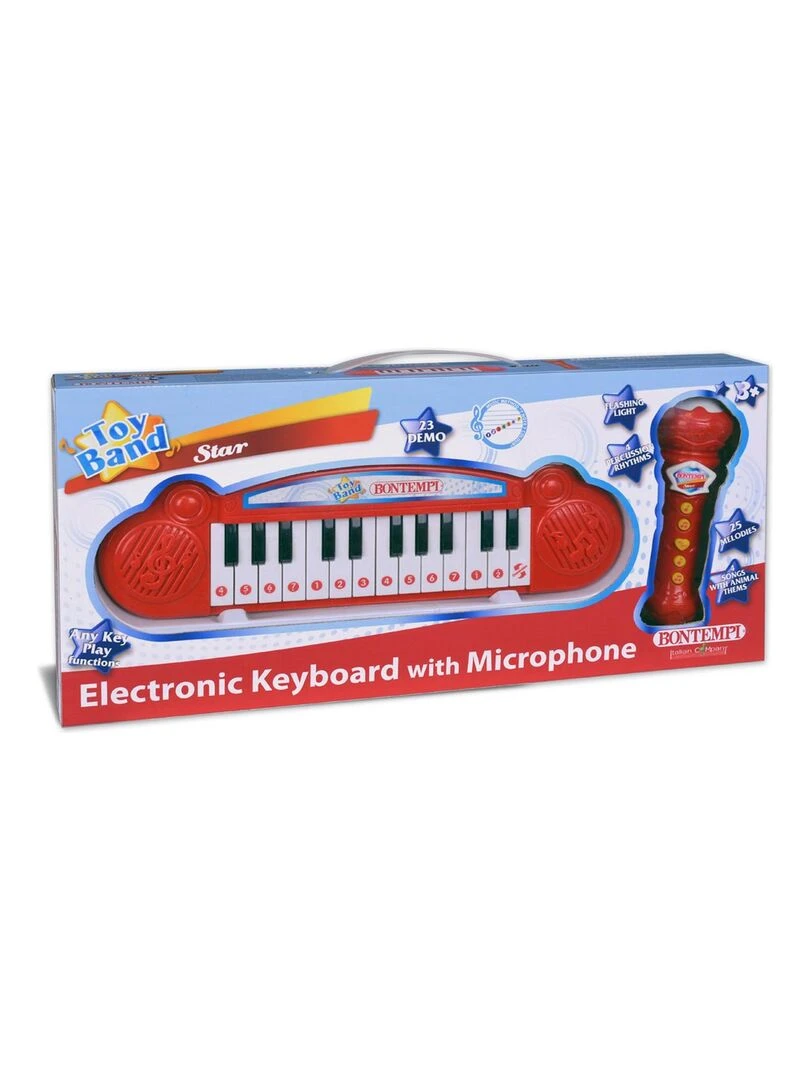 Ensemble de clavier électronique + micro rouge N/A
