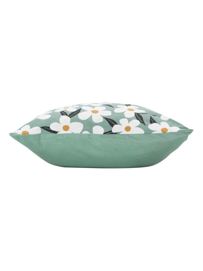 Housse de coussin 40x40 cm Darcy sauge coton   Vert