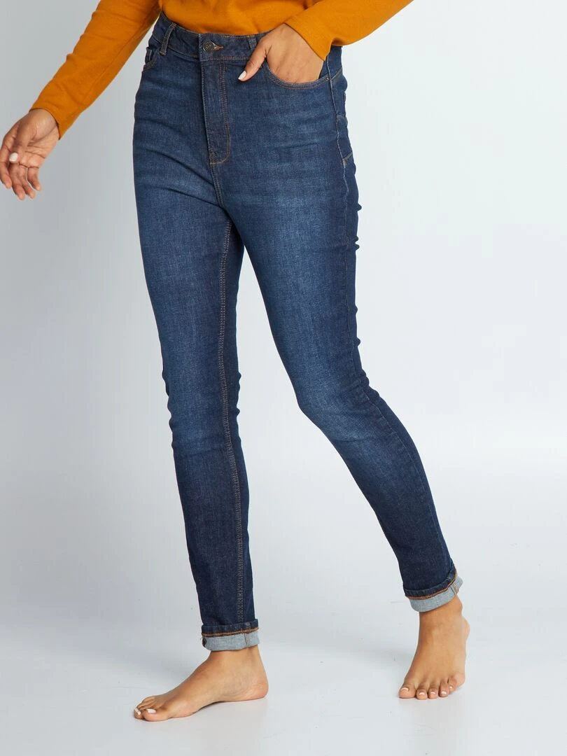 Jean skinny taille haute   L30   Brut