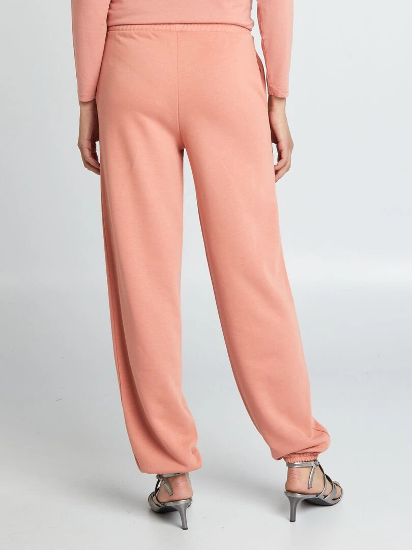 Jogging large et uni   Rouge