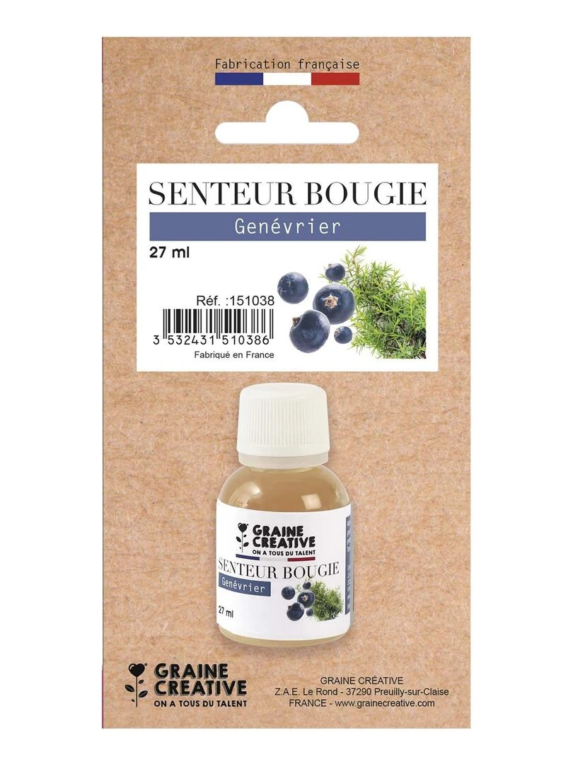 Parfum pour bougies 27 ml Senteur Genévrier Multicolore