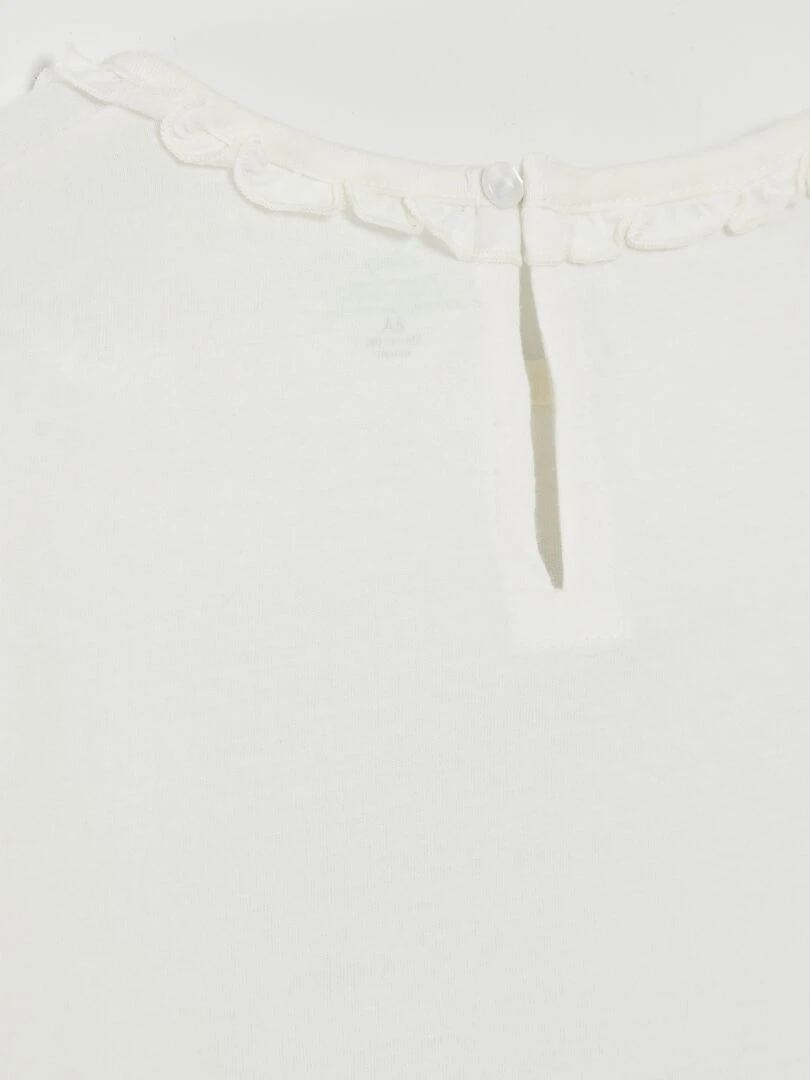 T shirt 'La reine des neiges'   Blanc