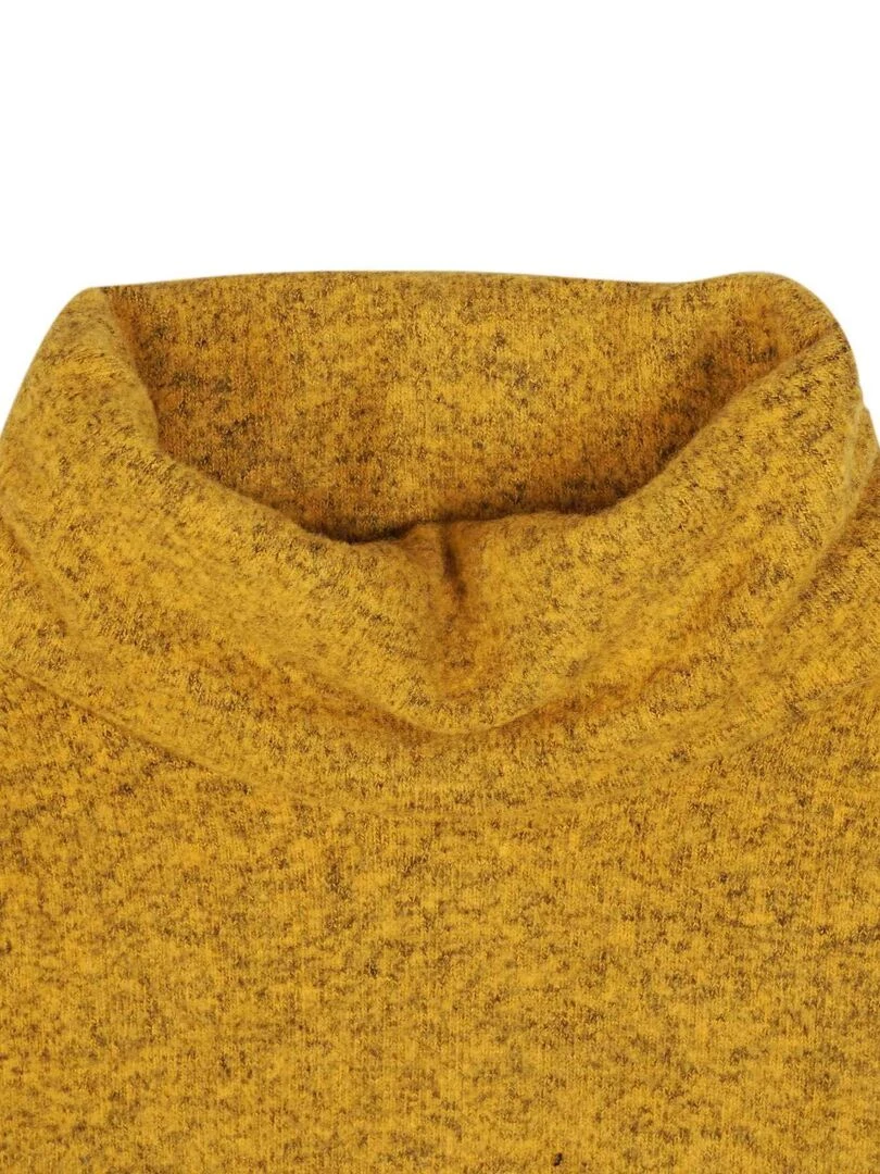 Pull Col Roulé Tout Doux Coton effet Laine Jaune HARMONIE 'LA FAUTE A VOLTAIRE' Jaune