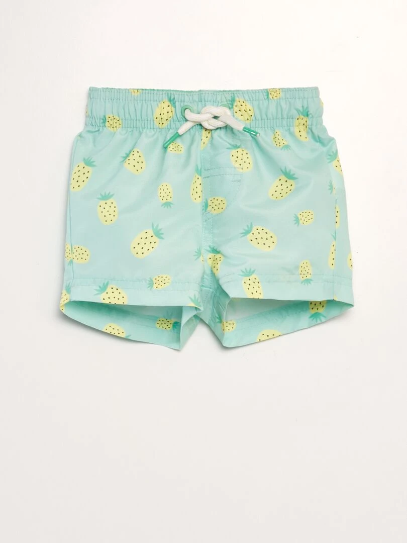 Short de bain fantaisie Vert