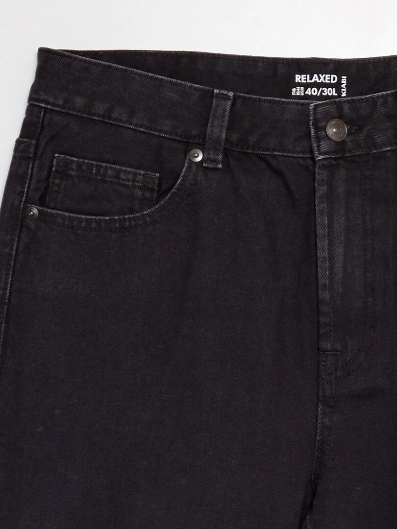 Jean relaxed fit   Noir