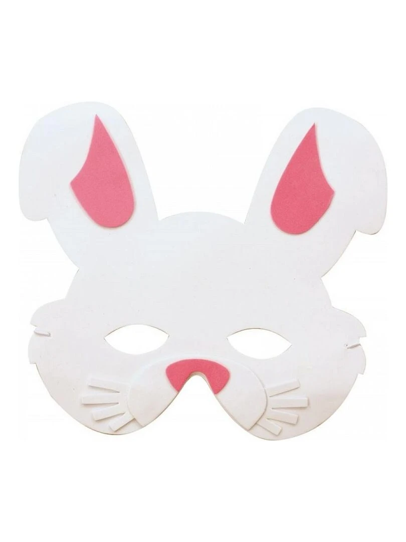 Masque en mousse modele lapin Rose