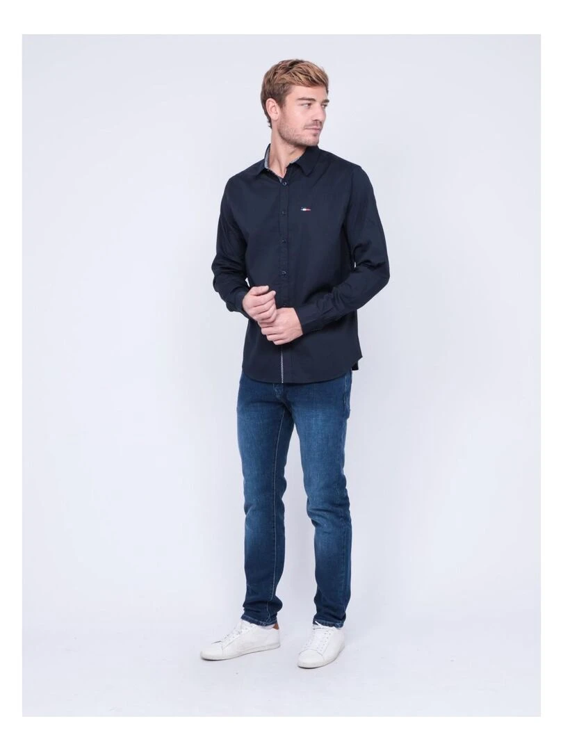 Chemise manches longues TARTIK   Bleu marine