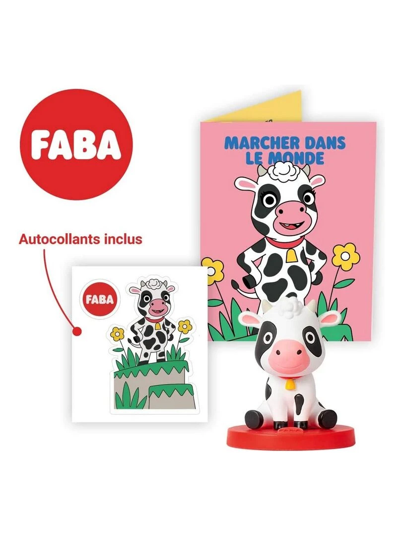 Personnage la vache lola  marcher dans le monde   N/A