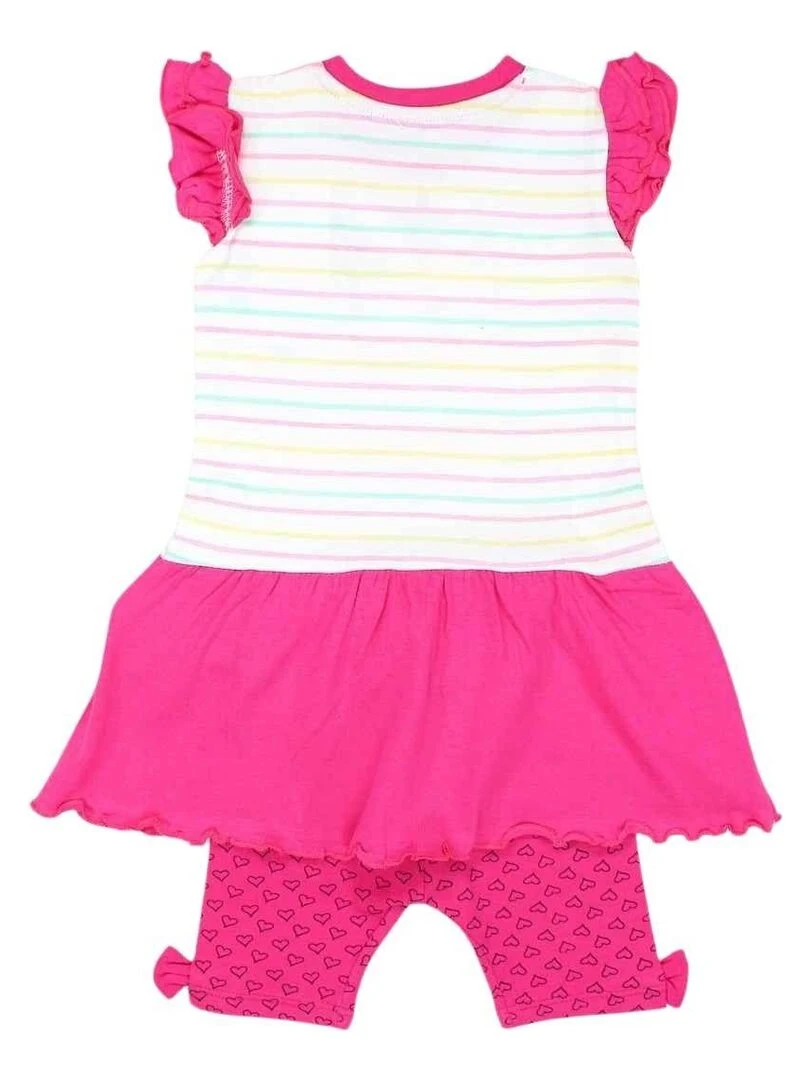 Looney Tunes Ensemble T shirt legging bébé fille Imprimé Titi Rose fushia
