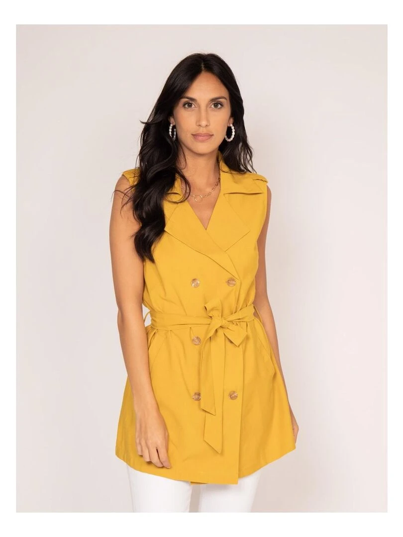 Veste sans manches ULIANA Moutarde