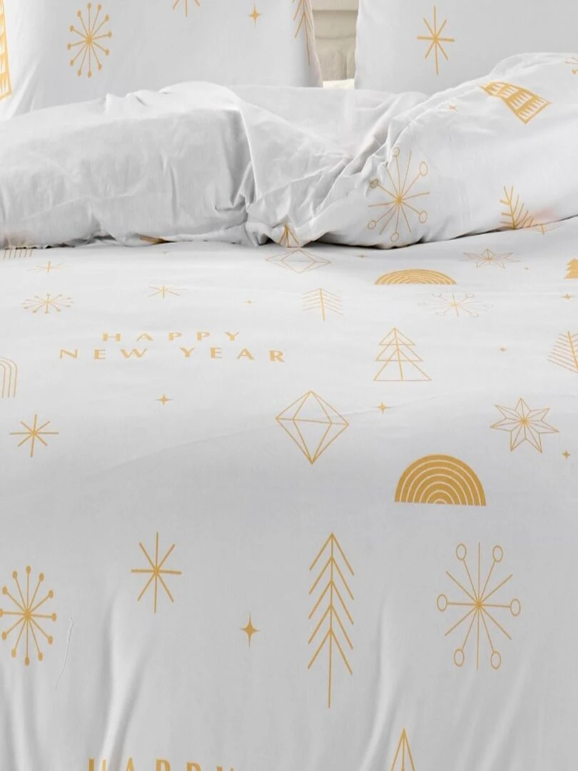 Parure de lit New Year Blanc