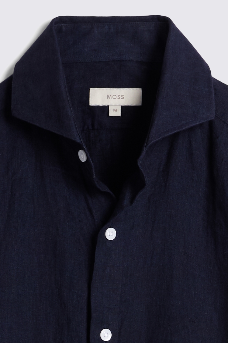 Cotton Linen Camel Stripe Shirt   Buy Online at Moss