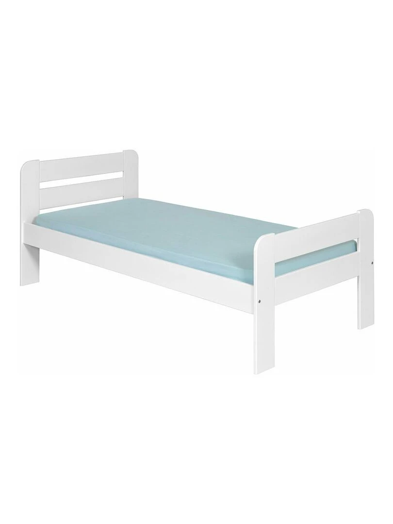 Pack lit avec matelas Sundy AKITEN RETAIL Blanc Blanc