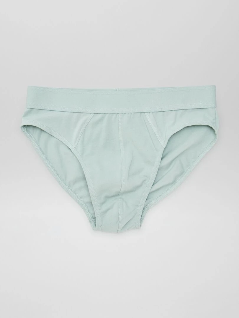 Lot de 3 slips unis Vert/blanc/kaki