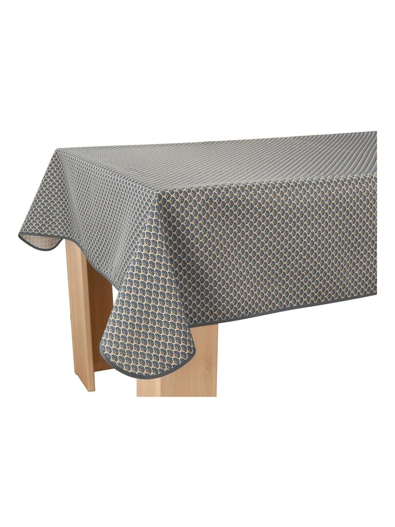 Nappe Anti taches Paon anthracite Rectangle 150 x 200 cm Gris foncé