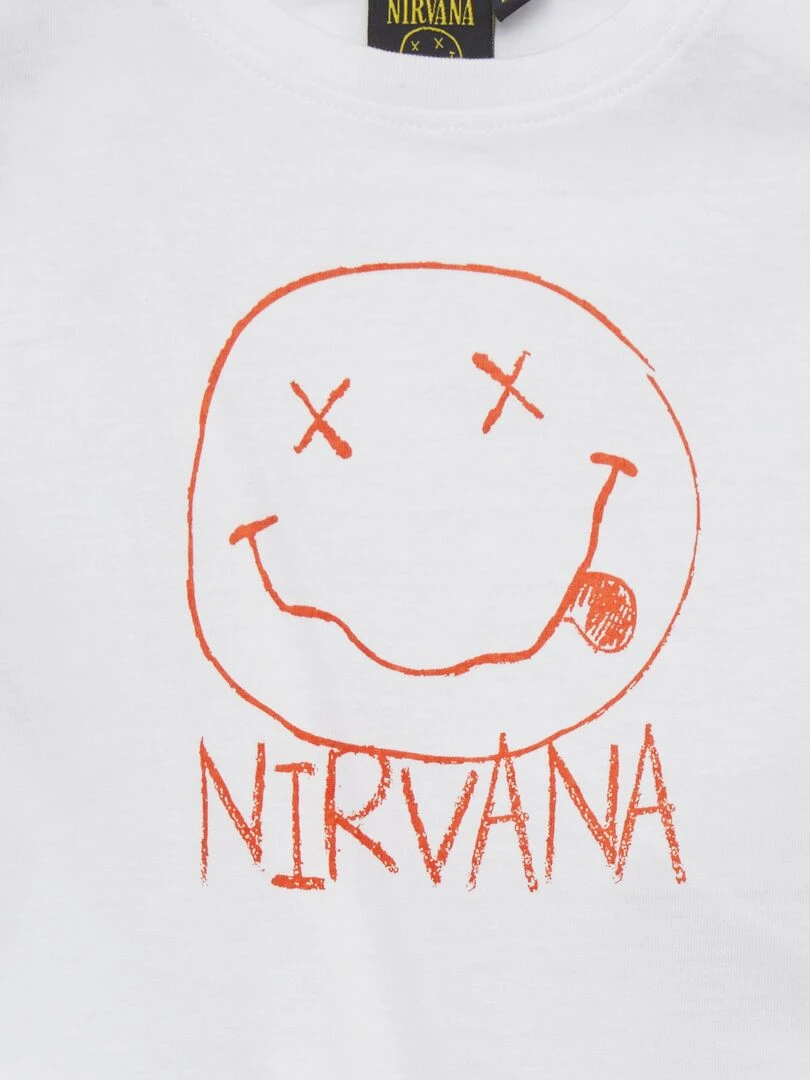 T shirt loose 'Nirvana' Blanc