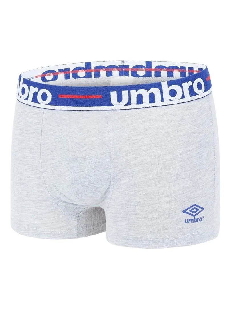 Lot de 6 Boxers coton homme Line Class Umbro   Gris