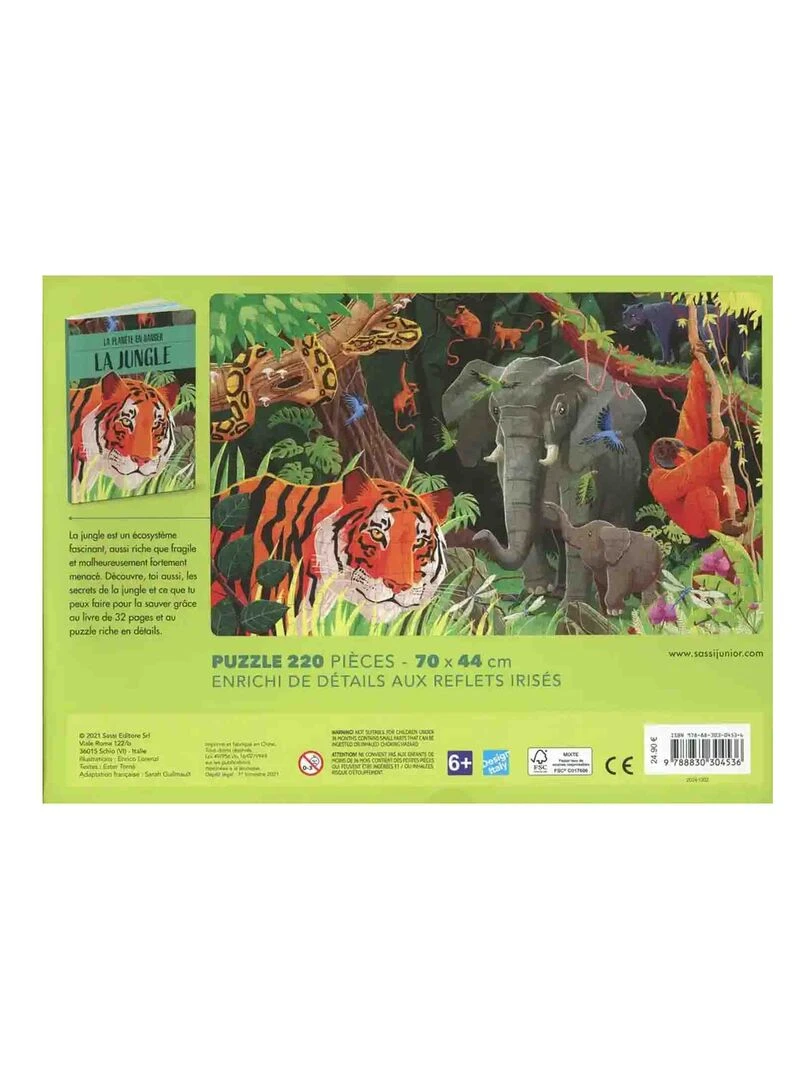 Puzzle & Livre La planète en danger La jungle N/A